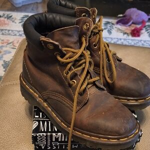 Dr. Martens Dark Brown Leather Boots